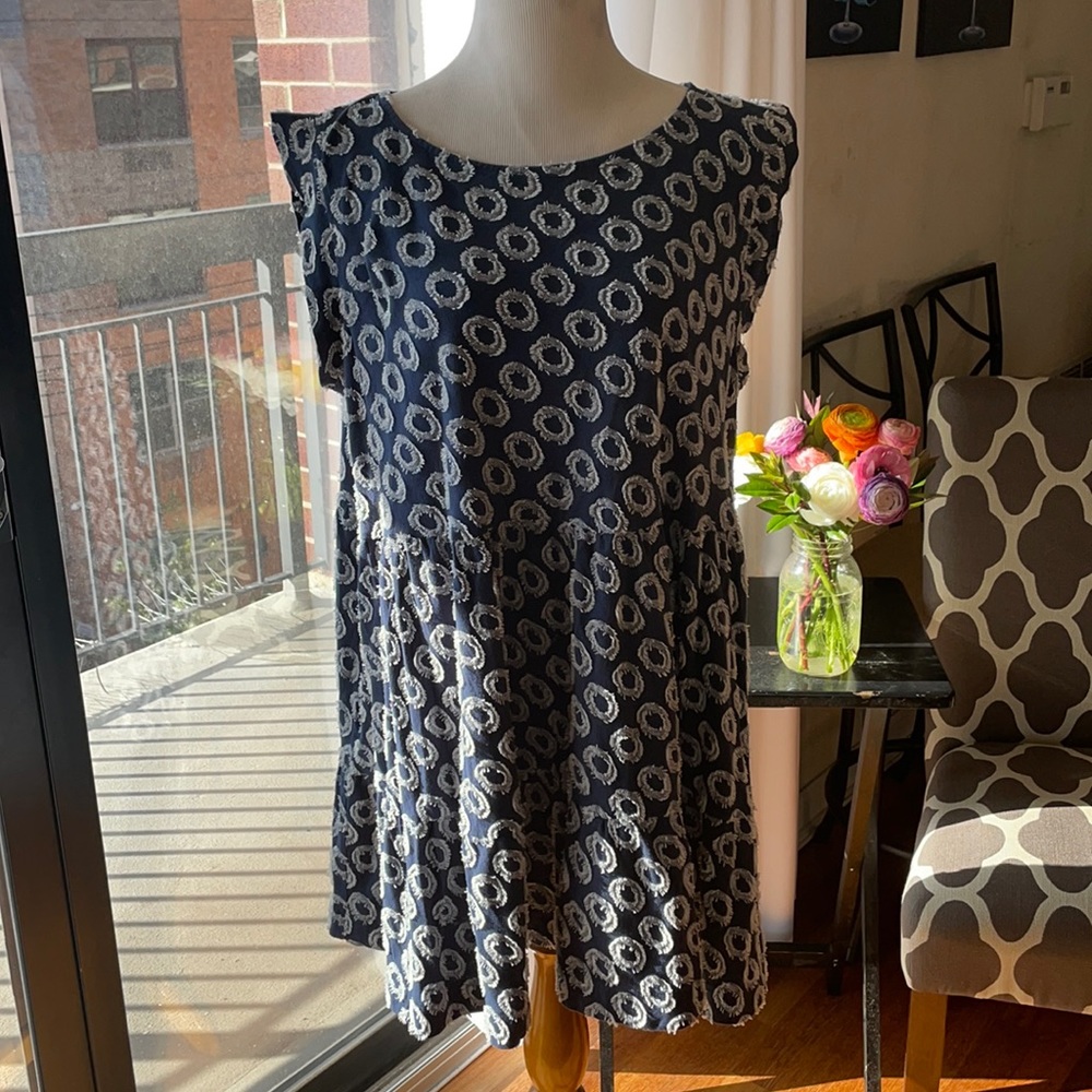 Anthropologie Textured Tunic Mini Dress.